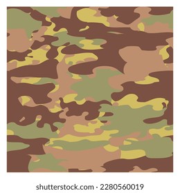 vector hand draw sketch abstract brown camouflage 
