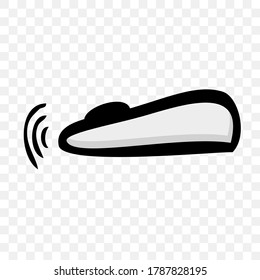 Vector Hand Draw Sketch Icon of wireless computer mouse, at transparent effect background
