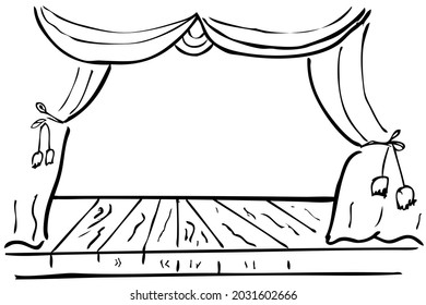 2,244 Theater Scene Drawing Images, Stock Photos & Vectors | Shutterstock