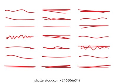 Conjunto de Elementos de diseño de grunge de dibujo a mano de Vector.
