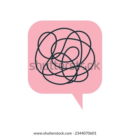 Vector hand drawing illustration of communication concept.