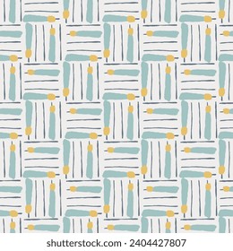 Vector hand drawing lines geometric illustration seamless repeat pattern digital artwork