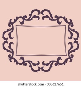 vector hand drawing ornament frame