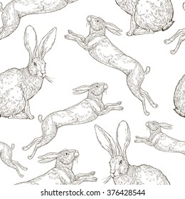 Vintage Rabbit Vector Images Stock Photos Vectors Shutterstock