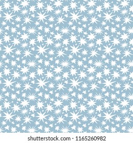 Vector hand drawing stars seamless pattern background

