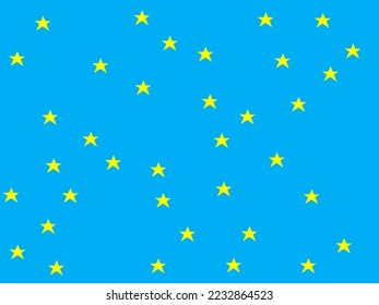 Vector hand drawing stars seamless pattern background