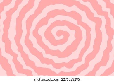 Vector hand drawn, abstract background. Illustration of vortex, optical illusion, op art effect.