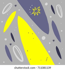 Vector hand drawn abstract background. Label, poster, postcard, print and other.