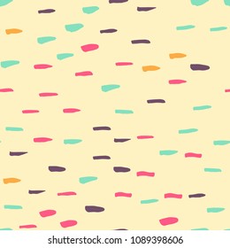 Vector hand drawn abstract ink seamless background. Modern handmade texture for textile, wallpaper, surface pattern.