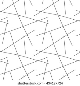 Vector hand drawn abstract seamless pattern. Minimal repeating background. Hipster minimalistic seamless pattern. Line, stripe pattern.