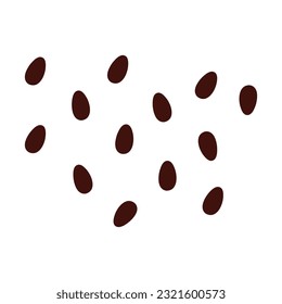 Vector hand drawn abstract spots flat icon