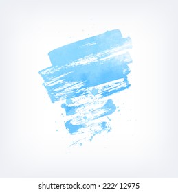 Vector hand drawn abstract watercolor background