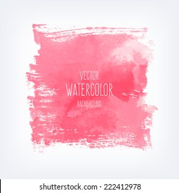 Vector hand drawn abstract watercolor background