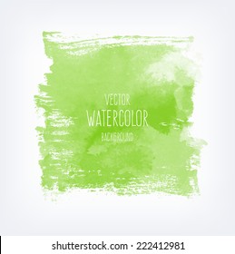 Vector hand drawn abstract watercolor background