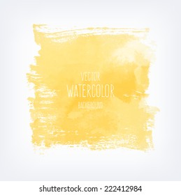 Vector hand drawn abstract watercolor background