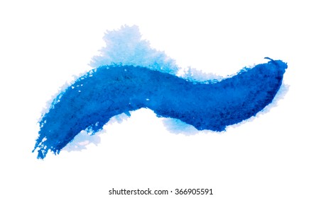 Vector hand drawn abstract watercolor background