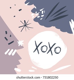 Vector hand drawn abstraction. Texture, background, elements for design.