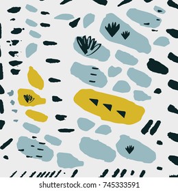 Vector hand drawn abstraction. Texture, background, elements for design.