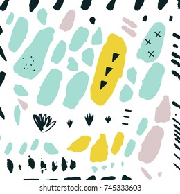 Vector hand drawn abstraction. Texture, background, elements for design.