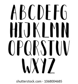 Vector hand drawn alphabet