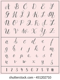 Vector hand drawn alphabet