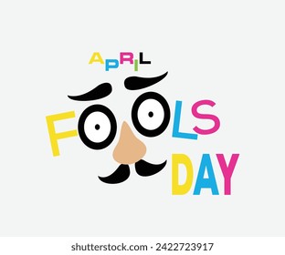 Vector hand drawn april fools day lettering