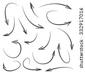 vector hand drawn arrows