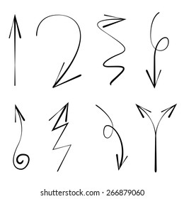 vector hand drawn arrows