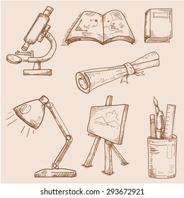 Vector hand drawn arrows.