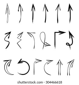 vector hand drawn arrows