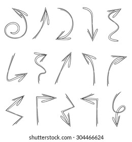vector hand drawn arrows