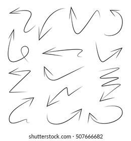 vector hand drawn arrows