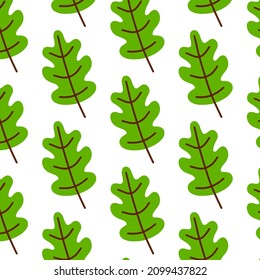 Vector hand drawn Autumn leaves seamless pattern on white background. Decorative doodle leaves. Cartoon scribble leaf icon for wedding design, wrapping, textiles, clothing, ornate and greeting cards
