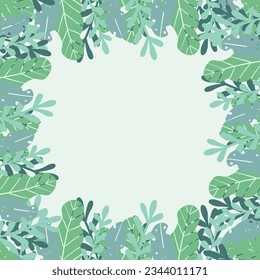 Vector hand drawn autumn leaves background