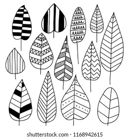 Vector Hand Drawn Autumn pattern. Fall vector pattern for scrapbook, textile or wallpaper. Vector Illustration.