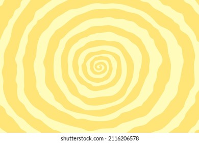 Vector hand drawn background in cartoon style. Illustration of vortex, optical illusion, op art effect.