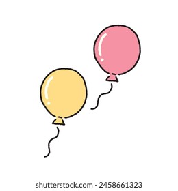 Vector hand drawn balloon icon