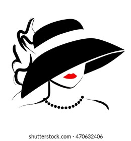 Woman Hat Logo Vector Art, Icons, and Graphics for Free Download