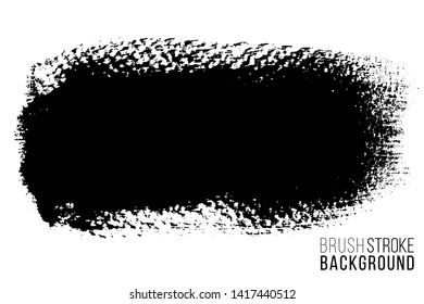 Vector hand drawn big brush stain. Monochrome ink painted stroke. Painted by brush black stain. Monochrome artistic backdrop. One color grungy background. Vector hand drawn big brush stain. Monochrome ink painted stroke. Painted by brush black stain. Monochrome artistic backdrop. One color grungy background.