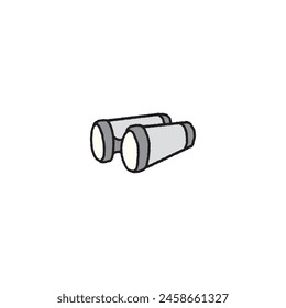 Vector hand drawn binoculars icon
