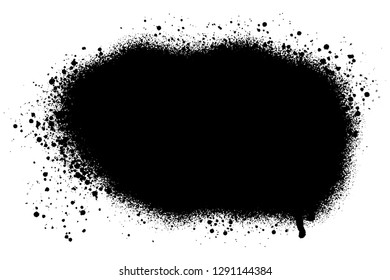 Vector hand drawn brush stain, splash for backdrop. Monochrome design element. Black ink artistic hand drawn background.