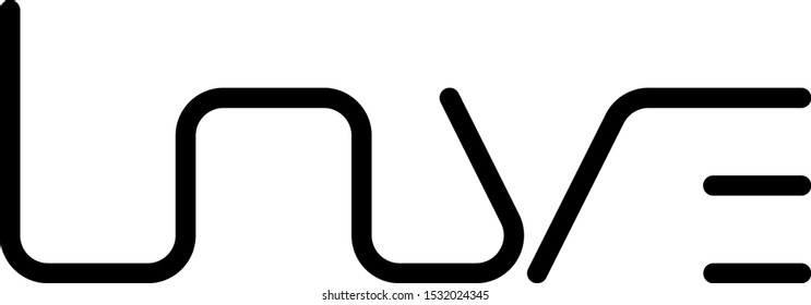 Vector Hand drawn brush style calligraphy. Vector lettering Love .