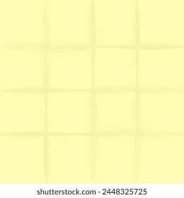 Vector hand drawn brush textured checkered pattern. crayon dry paint geometrical simple texture. Crossing lines. Abstract cute delicate pattern ideal for fabric, textile, wallpaper.