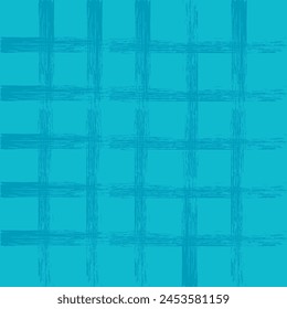 Vector hand drawn brush textured checkered pattern. crayon dry paint geometrical simple texture. Crossing lines. Abstract cute delicate pattern ideal for fabric, textile, wallpaper.