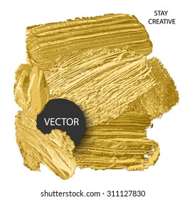 Vector hand drawn brushes made with oil paint. Collection stylish backgrounds. 