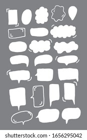 Vector hand drawn bubble speech. doodle illustration. Download a Free Preview or High Quality Adobe Illustrator Ai, EPS, PDF and High Resolution JPEG