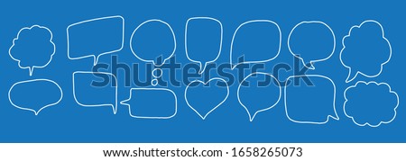 Vector hand drawn bubble speech. doodle illustration. Download a Free Preview or High Quality Adobe Illustrator Ai, EPS, PDF and High Resolution JPEG