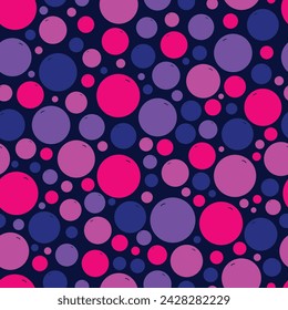 Vector hand drawn bubbles seamless pattern, perfect for spooky events and themes.