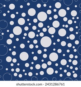 Vector hand drawn bubbles seamless pattern, perfect for spooky events and themes.