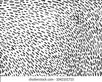 Vector hand drawn calligraphic brush stroke monochrome pattern. Black and white style design. Good for poster, fabric print, web page background, birthday card invitation, interior surface texture